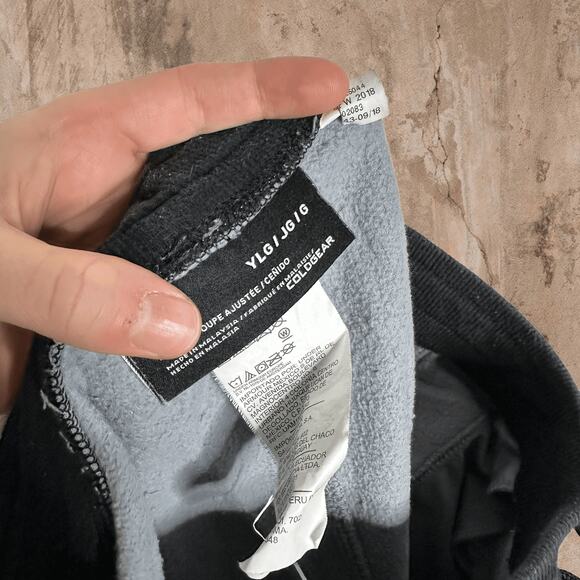 Vintage Y2K Under Armour Sweatpants Joggers Youth Large Grey Camo Black Logo - Picture 6 of 6